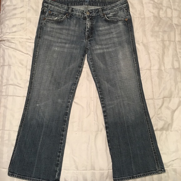 7 For All Mankind Cropped Jeans - Picture 2 of 7